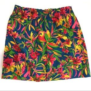 Jcrew floral sidewalk skirt size 0